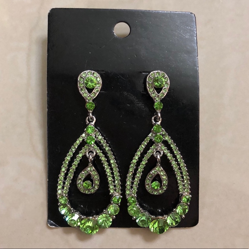 Brazilian green earrings